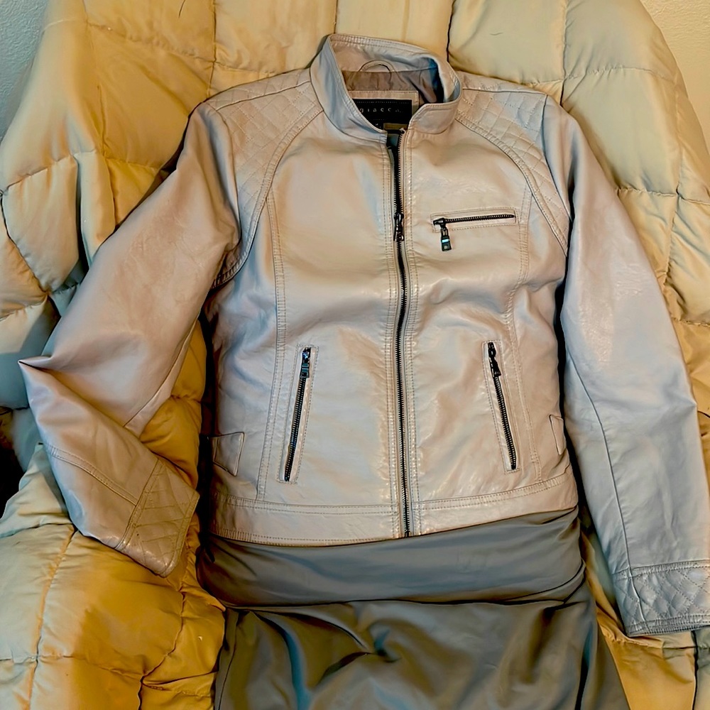 giacca GALLERY, M, medium, taupe, motor jacket.